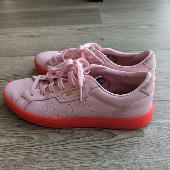 adidas sleek pink sole